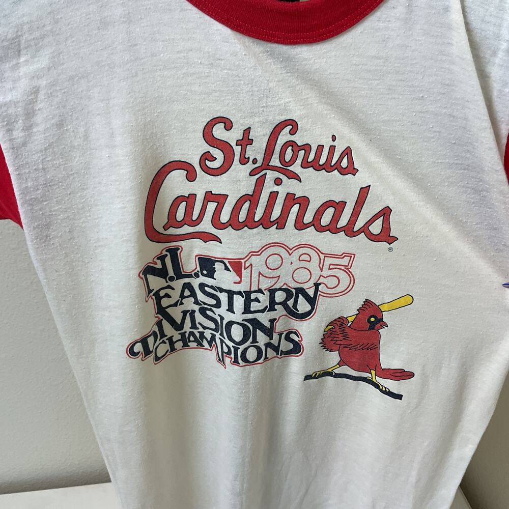 Vintage 1985 St.Louis Cardinals Eastern Divison Champions One Size T Shirt - Picture 2 of 7